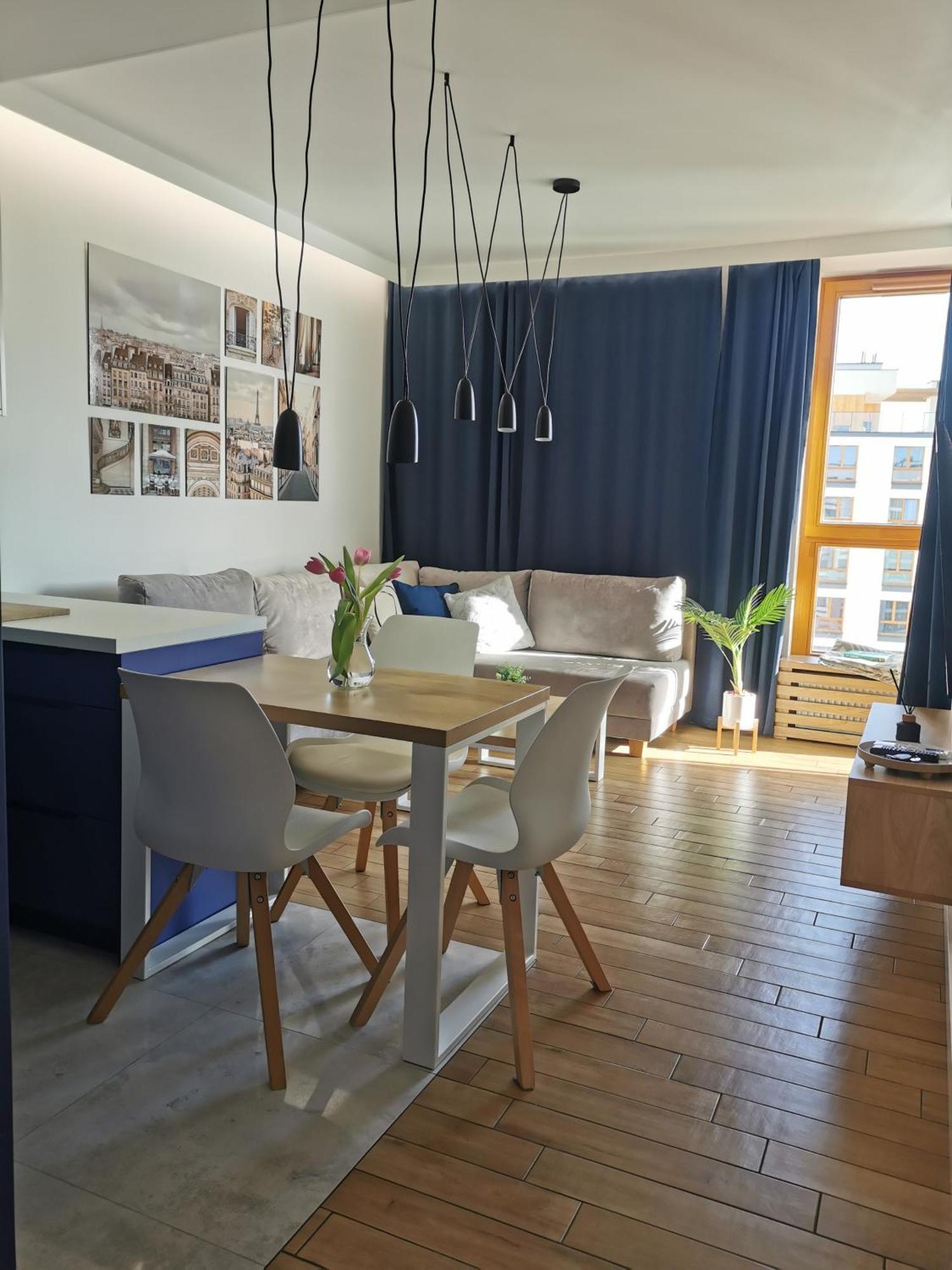 Wola Blue Modern Apartment Varsóvia Exterior foto
