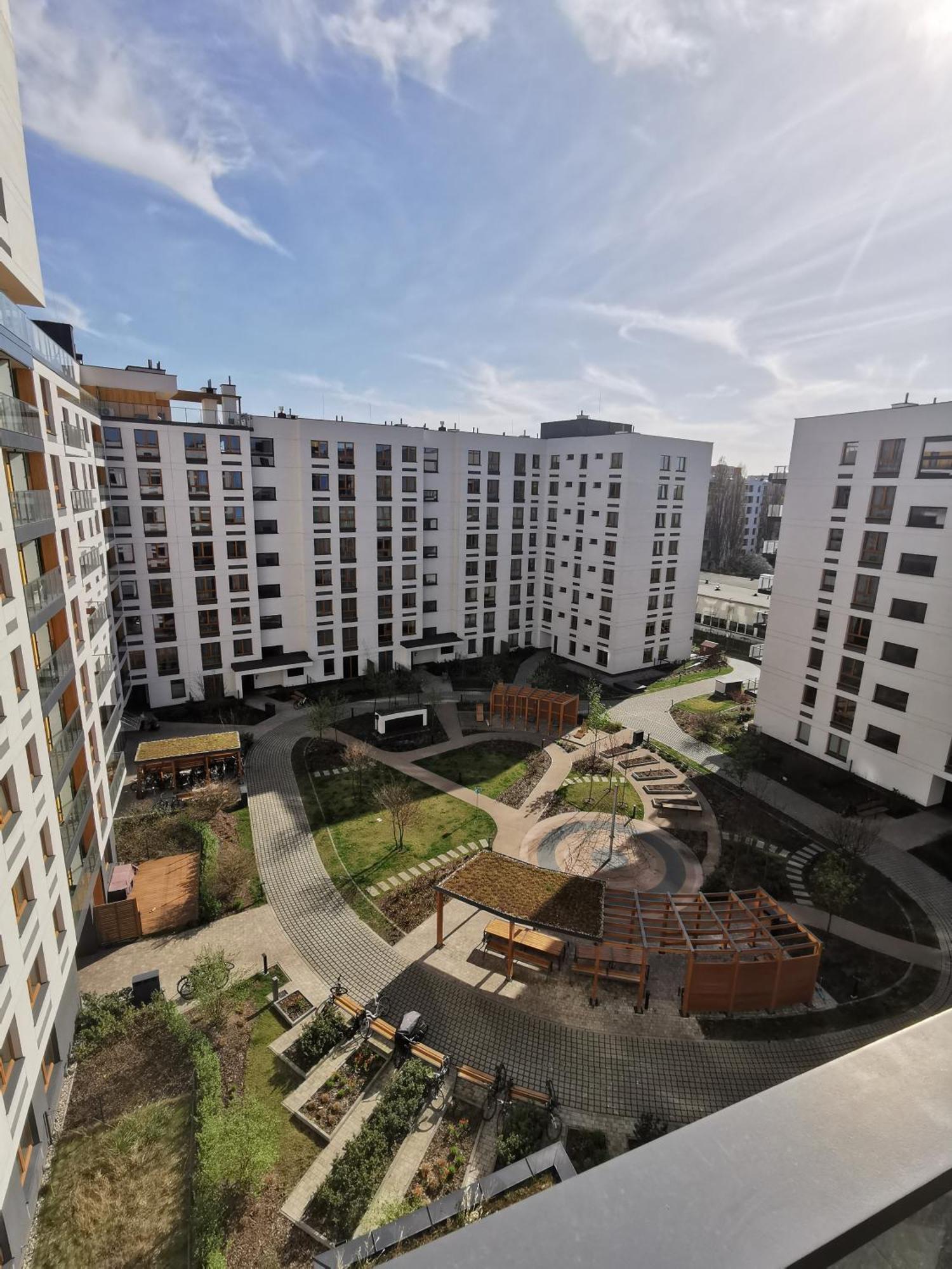 Wola Blue Modern Apartment Varsóvia Exterior foto